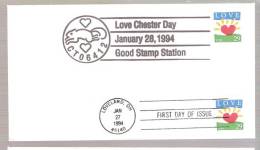 FDC Love - Plus Love Chester Day Connecticut - 1991-2000
