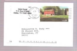 Postal Card - Red Barn  - Postmarked Dallas, TX - 1981-00