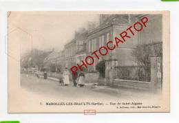 Rue De Saint AIGNAN-MAROLLES LES BRAULTS-1907- - Marolles-les-Braults