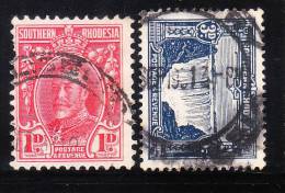 Southern Rhodesia 1931-37 King George Victoria Fall Used - Southern Rhodesia (...-1964)