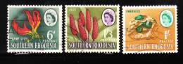 Southern Rhodesia 1964 Flower Plants 3v Used - Southern Rhodesia (...-1964)