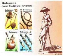 Botswana 1983 Traditional Artefacts Spoons Knives S/S MNH - Botswana (1966-...)