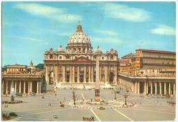 Italy, Rome, Roma, CITTA DEL VATICANO, Piazza E Basilica Di S. Pietro, 1960s Used Postcard [13408] - San Pietro