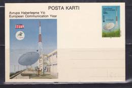 TURQUIE ENTIER POSTAL ANNÉE EUROPÉENNE DE LA COMMUNICATION NEUF - Enteros Postales