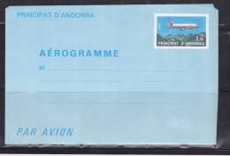 ANDORRE FRANÇAIS AEROGRAMME 3.70 NEUF - Luftpost