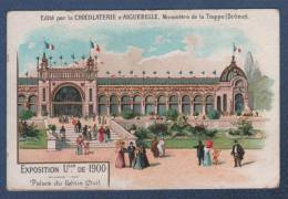 CHROMO ANCIEN CHOCOLATERIE  D´AIGUEBELLE MONASTERE DE LA TRAPPE DROME - EXPOSITION Ulle DE 1900 - PALAIS DU GENIE CIVIL - Aiguebelle