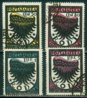 Ägäische Inseln  1933  Flugpostmarken  (4 Gest. (used) Kpl. )  Mi: 133-36 (8,00 EUR) - Egeo (Rodi)