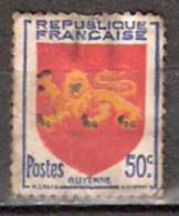 Timbre France Y&T N° 835 (1) Obl.  Armoiries De Guyenne. 50c. Outremer, Rouge, Jaune Et Noir. Cote 0,15 € - 1941-66 Armoiries Et Blasons