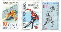 Czech Republic / Winter Olympic Games Vancouver 2010 - Unused Stamps