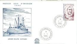 TAFF ENV FDC 1985 ANDRE FRANK LIOTARD - FDC