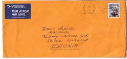 GOOD USA Postal Cover To ESTONIA 1996 - Good Stamped: Aviation - Brieven En Documenten