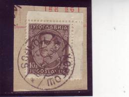 KING ALEXANDER-10 D-POSTMARK-HORGOŠ-VOJVODINA-SERBIA-YUGOSLAVIA-1931 - Oblitérés