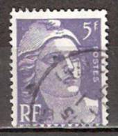 Timbre France Y&T N° 883 (03) Obl.  Marianne De Gandon. 5 F. Violet. Cote 0,15 € - 1945-54 Marianne Of Gandon