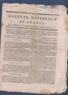 GAZETTE NATIONALE DE FRANCE 17 08 1795 - TURQUIE - ALLEMAGNE - LONDRES - QUIBERON VANNES - LE HAVRE - LACOSTE - Zeitungen - Vor 1800