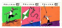 Poland / Children / Kites - Unused Stamps