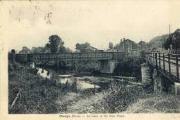 CPA(27)  DANGU  La Gare Et Les Deux Ponts - Dangu