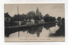 CPA  77 : CLAYE SOUILLY   Canal Et église    A  VOIR  !!!! - Claye Souilly