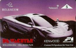 TARJETA DE BELGICA DE UN COCHE DEPORTIVO  (CAR-VOITURE) KENWOOD - Zonder Chip