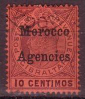 - MAROC BUREAU ANGLAIS - 1903 - YT N° 10  - Oblitéré - Edouard VII - - Morocco Agencies / Tangier (...-1958)