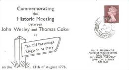 66710)FDC-commemorating The Historic Meeting Between John Wesley End Thomas Coke -kingston Mary 13-08-1776 - Sin Clasificación