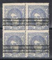 Bloque De 4 Sellos 50 Mils Alegoria, Barrados, Num 152 º - Used Stamps