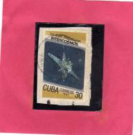 CUBA 1987 INTERCOSMOS 20TH ANNIVERSARY USED - Oblitérés