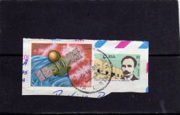 CUBA 1988 COSMONAUTS DAY SPACE VEGA SPAZIO GIORNATA COSMONAUTI USED - Used Stamps