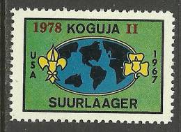 ESTLAND Estonia Scouting 1967 Pfadfinder Scouts Jamboree In USA With OPT From 1978 MNH - Unused Stamps