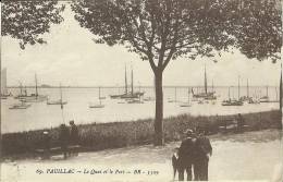 Pauillac Le Quai Et Le Port 1922 Scan Recto Verso - Pauillac