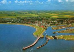 01141 BÜSUM - Blick Auf Den Ort, Den Hafen Und Die Alte Und Neue Hafeneinfahrt - Büsum