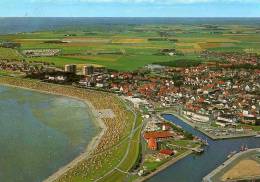 01155 BÜSUM - Blick Auf Den Ort Und Den Hafen - Büsum