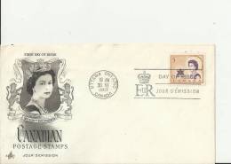 CANADA 1967– FDC HER MAJESTY QUEEN ELIZABETH II   W 1 ST  OF 5 C POSTM OTTAWA JUN 30  RE1955 - 1961-1970