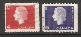 Canada  1962  QE II  (o) - Coil Stamps