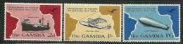 Gambia      "Air Services"    Set   SC# 241-43 MNH** - Gambia (1965-...)