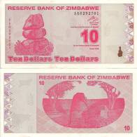 Zimbabwe P-94, 10  Dollars, Chiremba Balancing Rock / Great Zimbabwe Ruins $2+CV - Simbabwe