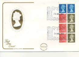 DECIMAL  -  1981  SE-TENANT BOOKLET FIRST DAY COVERS - WINDSOR CANCEL - 1981-1990 Decimal Issues