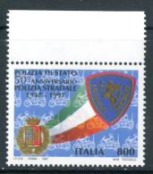 ITALIA / ITALY 1997** -  50° Anniv. Polizia Stradale - 1 Val. MNH Come Da Scansione - Polizei - Gendarmerie