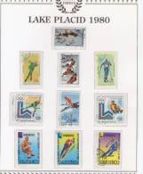 HAUTE VOLTA.TOGO.GUINEE BISSAU.GABON.MONGOLIE. Jeux Olympiques. Olympic - Invierno 1980: Lake Placid