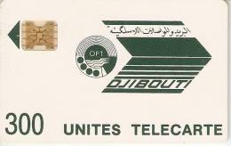 TARJETA DE DJIBOUTI DE 300 UNITES  REVERSO 8720 - Djibouti