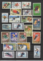 BULGARIE. TCHECOSLOVAQUIE. URSS. MONGOLIE. BOUTHAN. MALDIVES  Innsbruck 1976 Jeux Olympiques Olympic - Hiver 1976: Innsbruck