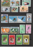 FUJEIRA. COREE NORD. HAUTE VOLTA. MALI. NIGER. ROUMANIE. ETC  Innsbruck 1976.Jeux Olympiques Olympic - Winter 1976: Innsbruck