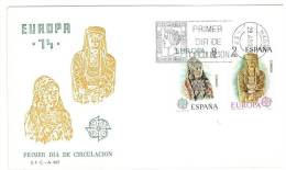 EUROPA CEPT - FDC  - SPAGNA - SPAIN  - ANNO 1974 - 1 FDC - 1974