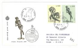 EUROPA CEPT - FDC  - SAN MARINO - ANNO 1974 - 1 FDC - 1974