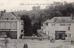 POIX-DE-PICARDIE VUE DE LA PLACE ET PONT SAINT-MARTIN CHAPELLERIE - Poix-de-Picardie