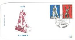 EUROPA CEPT - FDC  - BELGIO  - ANNO 1974 - 1 FDC - 1974