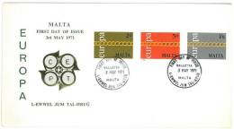 EUROPA CEPT - FDC  - MALTA  - ANNO 1971 - 1 FDC - 1971