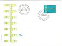 EUROPA CEPT - FDC - LIECHTENSTEIN - ANNO 1971 - 1 FDC - 1971