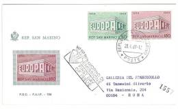 EUROPA CEPT - FDC - SAN MARINO  - ANNO 1969 - 1 FDC - 1969