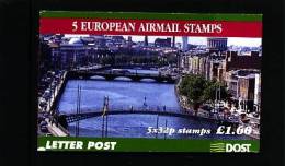 IRELAND/EIRE - 1999  £. 1.60  BOOKLET  EUROPEAN AIRMAIL  FINE  USED  FDI CANCEL - Postzegelboekjes