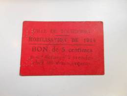 Nord 59 Tourcoing  , 1ère Guerre Mondiale 5 Centimes R2 ! - Bons & Nécessité